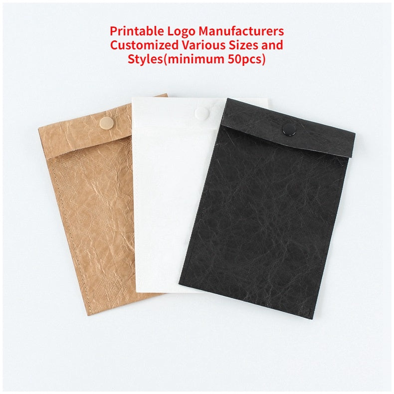 【Professional Customization】Washed Kraft Paper B4 File Bag Simple Fashion IPAD Jacket Office Data Storage File BagPrintable Logo Manufacturers Customized Various Sizes and Styles(minimum 50pcs)