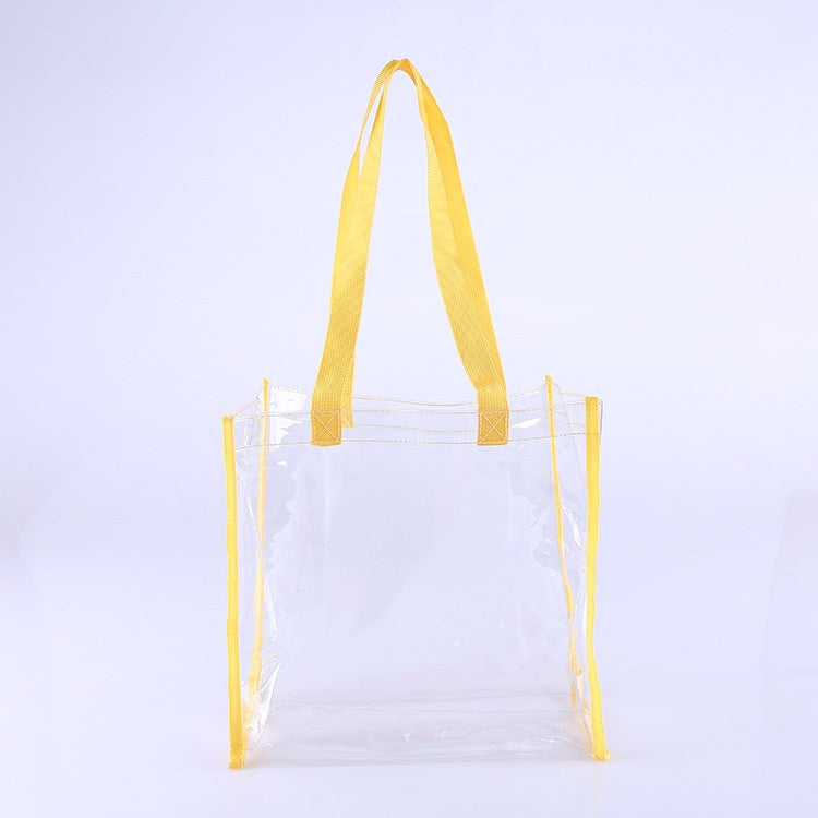 【Professional Customization】Transparent Pvc Tote Bag One-shoulder PVC Tote Shopping Bag Daily Beauty Jewelry Bags CustomPrintable Logo Manufacturers Customized Various Sizes and Styles(minimum 50pcs)