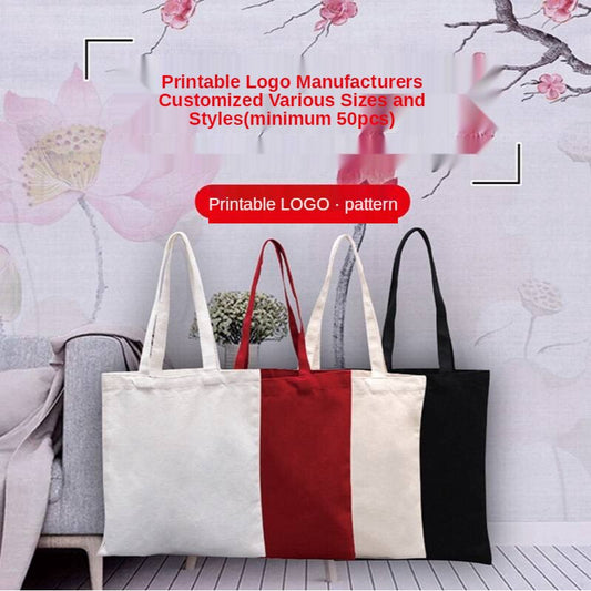 【Professional Customization】Canvas Bags Cotton Linen Bags Hand-held Shopping Bags Environmentally Friendly Beam-opening Advertising Bags Zipper Bags Printable Logo Manufacturers Customized Various Sizes and Styles(minimum 50pcs)