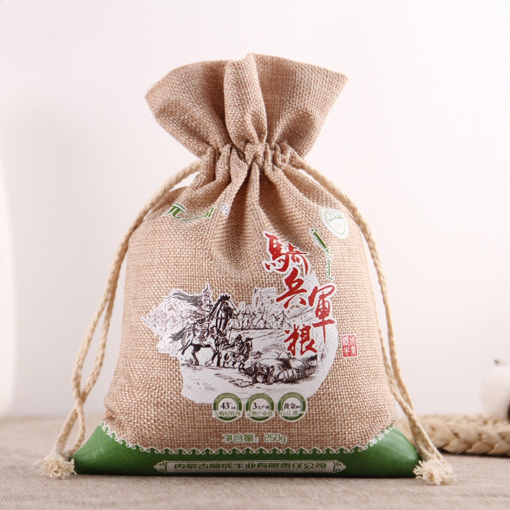 【Professional Customization】Factory Direct Sales Cotton Sack Rope Bundle Mouth Jewelry Packaging Bag Tea Coarse Grain Bag 5 Jin 10 Jin Rice BagPrintable Logo Manufacturers Customized Various Sizes and Styles(minimum 50pcs)