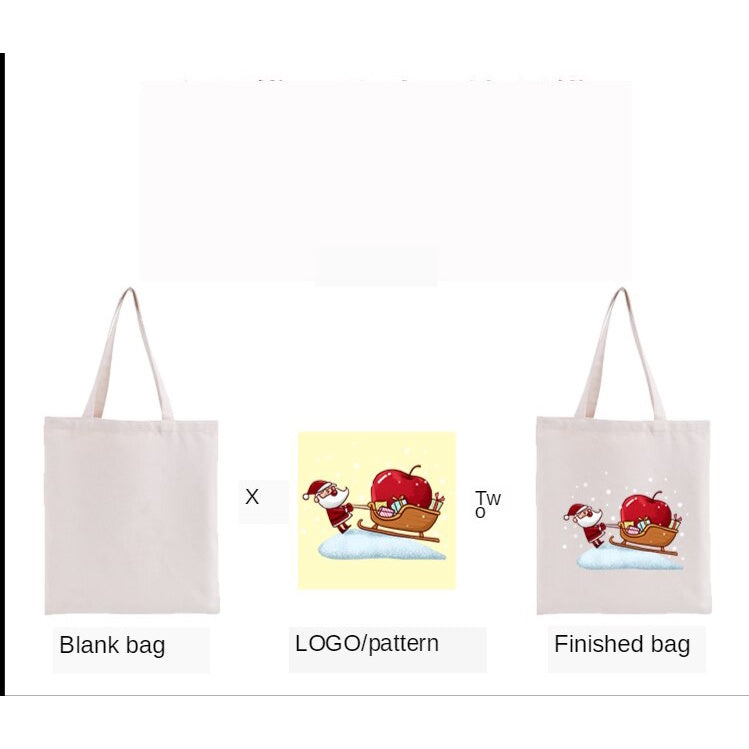 【Professional Customization】Canvas Bag Environmental Protection Portable Cotton Bag Non Woven Bag Printing Pattern Single Shoulder Canvas Printable Logo Manufacturers Customized Various Sizes and Styles(minimum 50pcs)