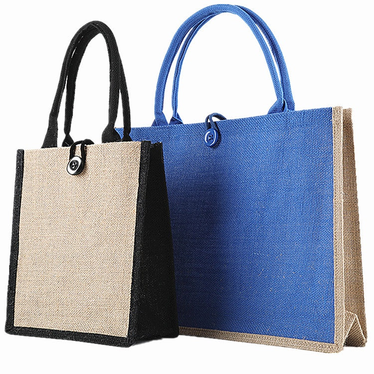 【Professional Customization】Linen Shopping Bags Custom-printed Logo for Advertising Gift Jute Bags Cotton Linen Tote BagPrintable Logo Manufacturers Customized Various Sizes and Styles(minimum 50pcs)