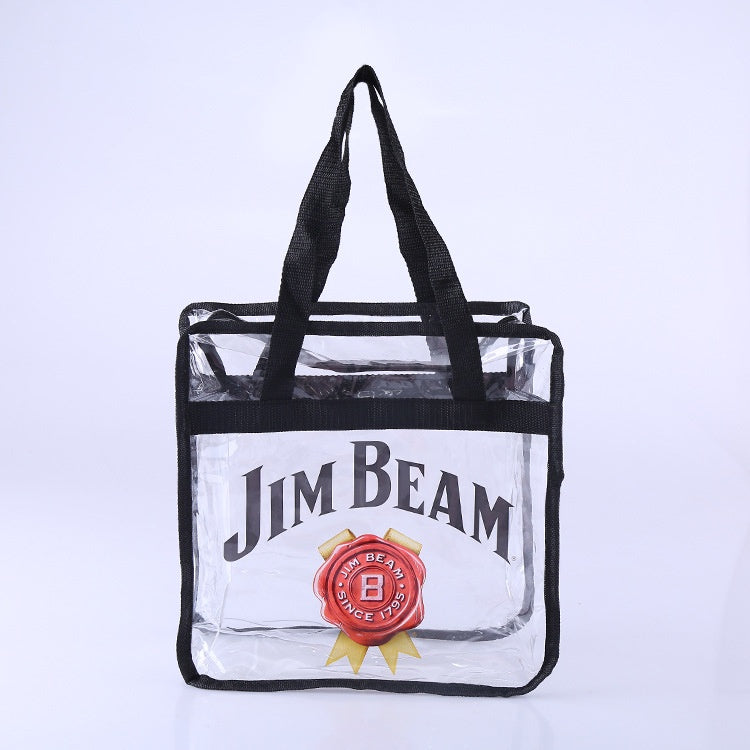 【Professional Customization】Production of Custom Pvc Handbags Transparent Printing Hand Shopping Bags PVC Cosmetics HandbagsPrintable Logo Manufacturers Customized Various Sizes and Styles(minimum 50pcs)