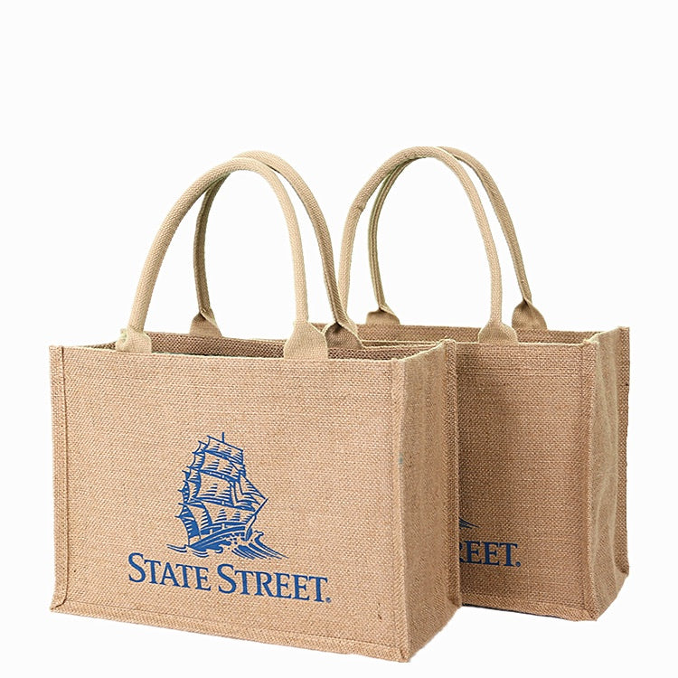 【Professional Customization】Cotton Shopping Bag Waterproof Cladding Large-capacity Advertising Creative Linen Bag Retro Literary Gift BagPrintable Logo Manufacturers Customized Various Sizes and Styles(minimum 50pcs)