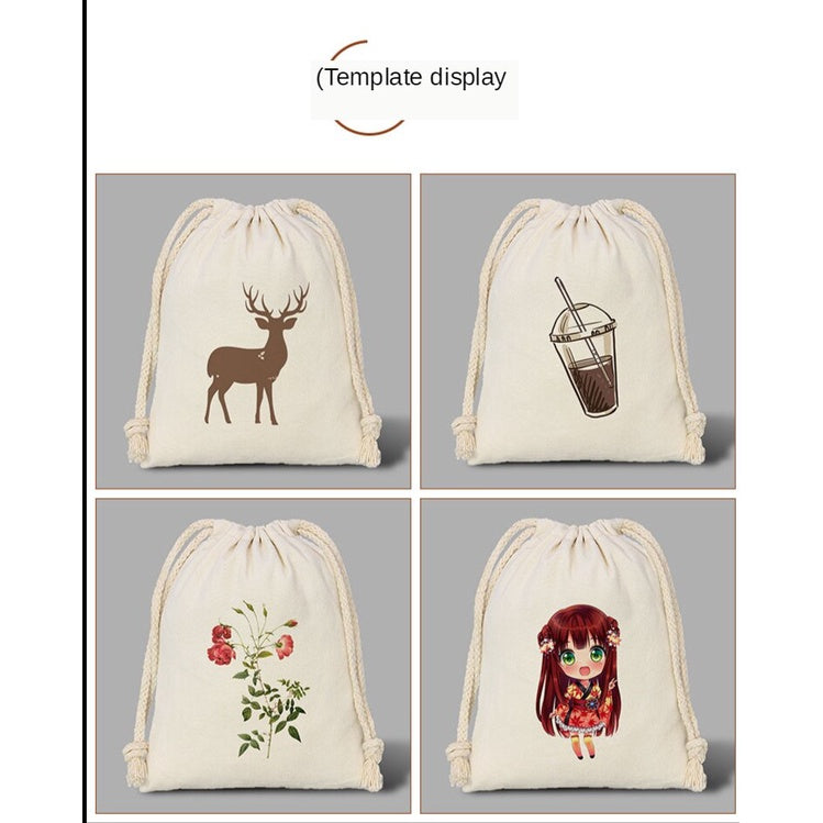 【Professional Customization】Cotton and hemp bundle pocket customized cloth bag canvas  storage bag rice bag sundry bags color printing advertising Printable Logo Manufacturers Customized Various Sizes and Styles(minimum 50pcs)