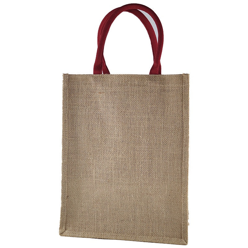 【Professional Customization】Linen Gift Bag Manufacturers Customized Separate Jute Wine Packaging Tote Bag Cotton and Linen Cloth Bag Wholesale Printable Logo Manufacturers Customized Various Sizes and Styles(minimum 50pcs)