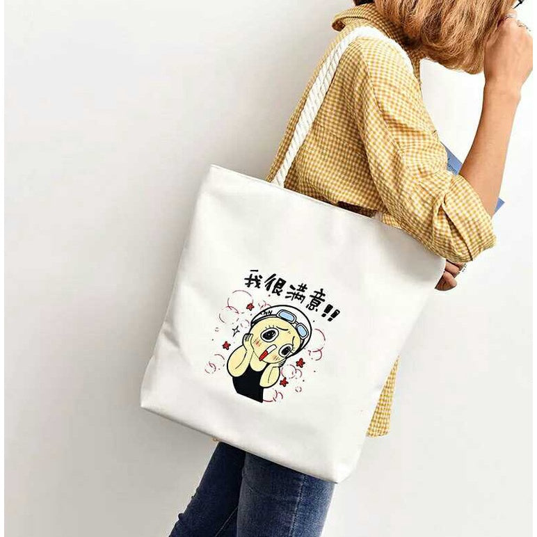 【Professional Customization】Canvas Handbag Custom Advertising Gift Cotton Canvas Bag Custom Shoulder BagPrintable Logo Manufacturers Customized Various Sizes and Styles(minimum 50pcs)