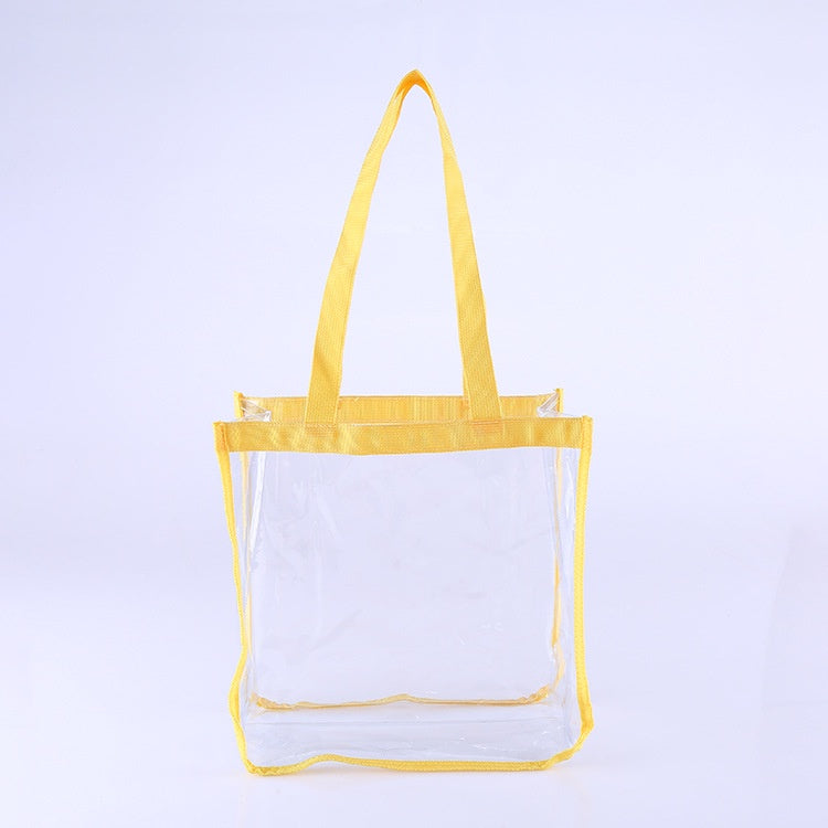 【Professional Customization】Transparent Pvc Tote Bag One-shoulder PVC Tote Shopping Bag Daily Beauty Jewelry Bags CustomPrintable Logo Manufacturers Customized Various Sizes and Styles(minimum 50pcs)