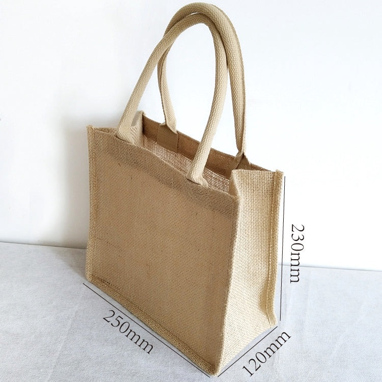 【Professional Customization】Fresh Linen Canvas Small Simple Exquisite Portable Retro Gift Bag Student Literature Printable Logo Manufacturers Customized Various Sizes and Styles(minimum 50pcs)