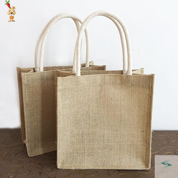 【Professional Customization】Jute Bag Small Bag Retro High Grade Linen Bag Exquisite Simple Gift Bag Gift Bag Handbag Printable Logo (minimum 50pcs) Printable Logo Manufacturers Customized Various Sizes and Styles(minimum 50pcs)