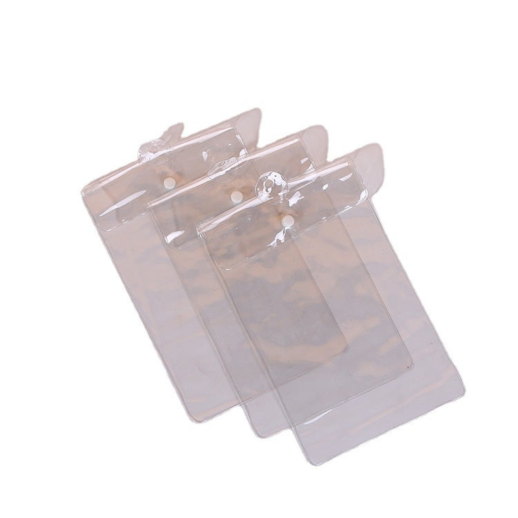 【Professional Customization】PVC Transparent Bag Customized Button Handle Bags Socks Gift Packaging Bags Transparent Bags PVC BagsPrintable Logo Manufacturers Customized Various Sizes and Styles(minimum 50pcs)