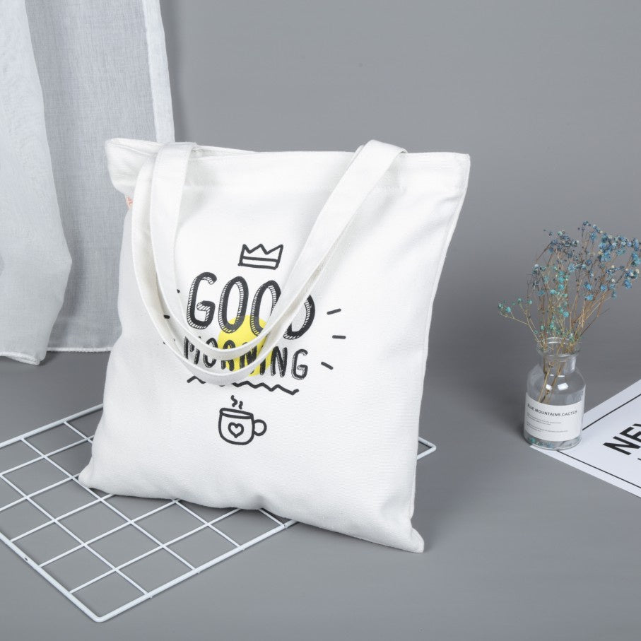 【Professional Customization】Canvas Bag Cotton Bag Custom Made Canvas Bag Environmental Portable Shopping Bag Bundle Mouth Storage Bag Printable Logo Manufacturers Customized Various Sizes and Styles(minimum 50pcs)