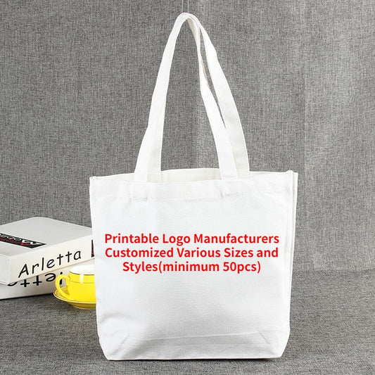 【Professional Customization】Canvas Cotton Bag Furniture Food Activities Fruit Promotional Advertising Clothing Shopping Package Printable Logo Manufacturers Customized Various Sizes and Styles(minimum 50pcs)