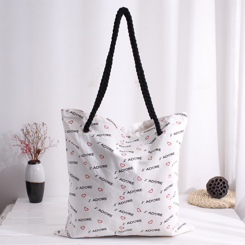 【Professional Customization】Canvas Creative Hand-held Advertising Canvas Bag Customized Gift Shopping Bag Cotton Bag Hand-held Canvas BagPrintable Logo Manufacturers Customized Various Sizes and Styles(minimum 50pcs)