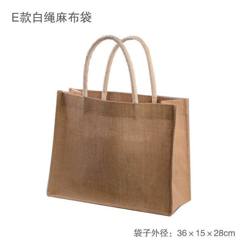 【Professional Customization】Yellow Linen Handbag Cotton And Linen Handbag Gift Box With Bag Teapot Box Bag Literary Printable Logo Manufacturers Customized Various Sizes and Styles(minimum 50pcs)