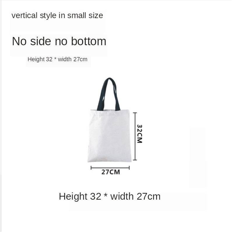 【Professional Customization】Environmental Protection Canvas Bag Student Handbag Tutorial Cotton Bag Training Advertising Shopping Bags Printable Logo Manufacturers Customized Various Sizes and Styles(minimum 50pcs)