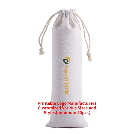 【Professional Customization】Specializing In Custom Cotton Draw Rope Bundle Pocket Bamboo Tableware Chopsticks Straw Knife ForksPrintable Logo Manufacturers Customized Various Sizes and Styles(minimum 50pcs)