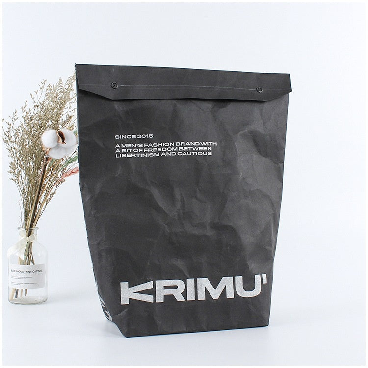 【Professional Customization】Washable Kraft Paper Bags Can Not Tear Off Paper Flower Pots And Customize Nordic Storage BagPrintable Logo Manufacturers Customized Various Sizes and Styles(minimum 50pcs)