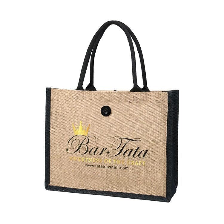 【Professional Customization】Linen Bag Jute Bag Waterproof Cotton Gift Bag Logo Custom Waterproof Film Linen Bag Custom-madePrintable Logo Manufacturers Customized Various Sizes and Styles(minimum 50pcs)