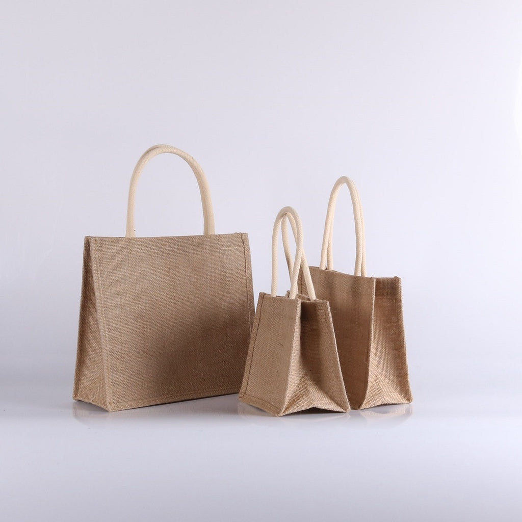 【Professional Customization】Jute Simple Collection Bag Without Printing The Same Linen Hand-held Shopping Bag A6A4B5  Wholesale Printable Logo Manufacturers Customized Various Sizes and Styles(minimum 50pcs)