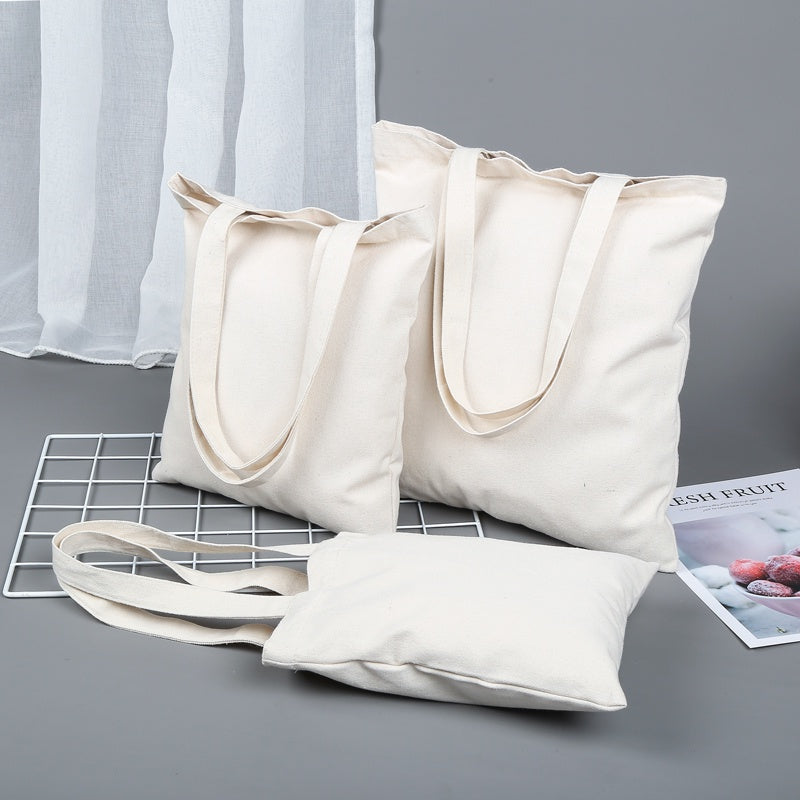 【Professional Customization】Canvas Bag Canvas Bag Customized Pattern Advertisement Cotton Bag Customized Shopping Bag Printable Logo Manufacturers Customized Various Sizes and Styles(minimum 50pcs)