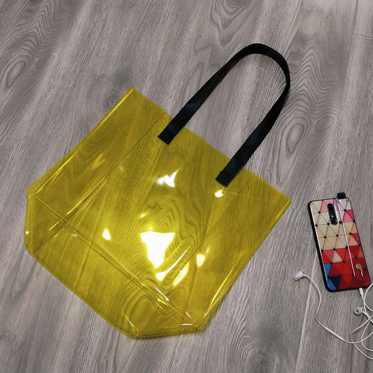 【Professional Customization】PVC Magic Color Radium Shooter Bag Transparent Jelly Bag Beach Waterproof Bag Versatile Gift Bag Printable Logo Manufacturers Customized Various Sizes and Styles(minimum 50pcs)