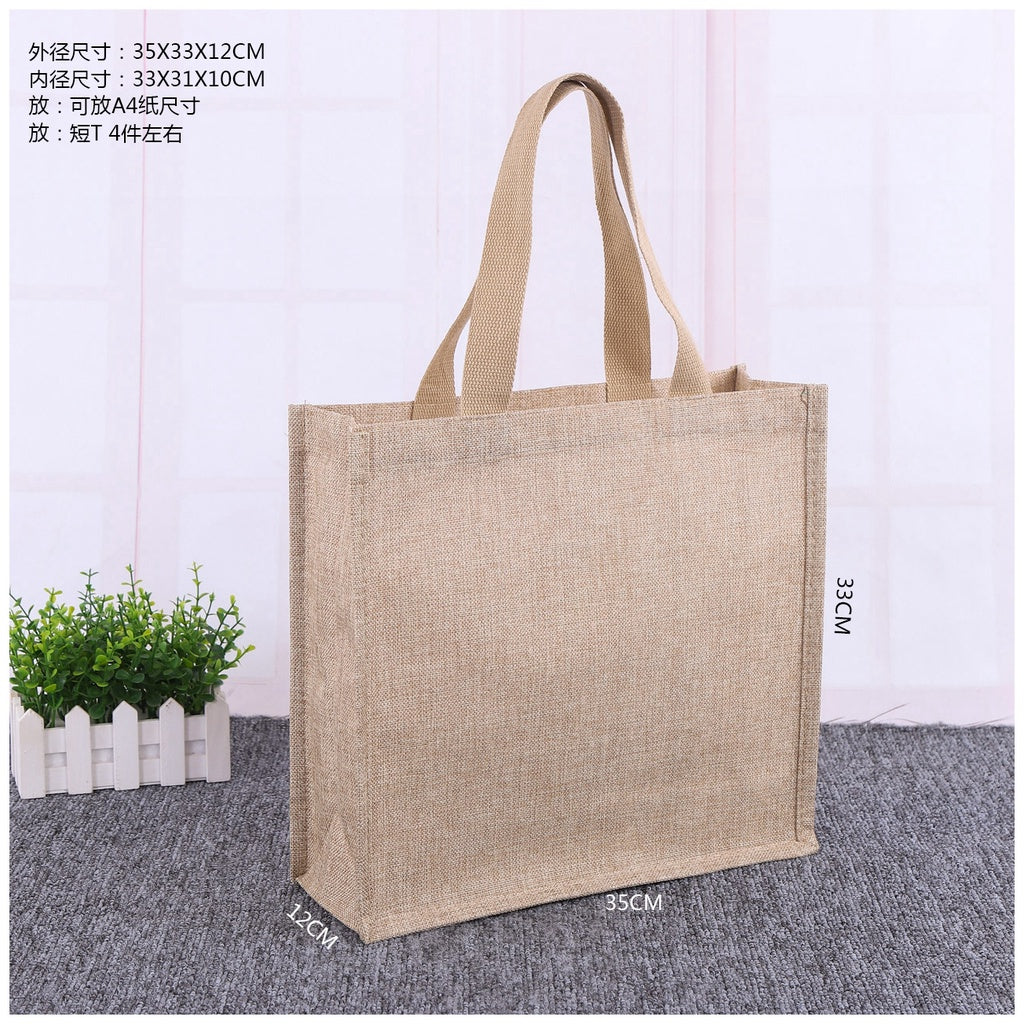 【Professional Customization】Canvas Bags Women's Linen Handbags Linen Shopping Bags Single Shoulder Large Capacity Handbags Korean Canvas Printable Logo Manufacturers Customized Various Sizes and Styles(minimum 50pcs)