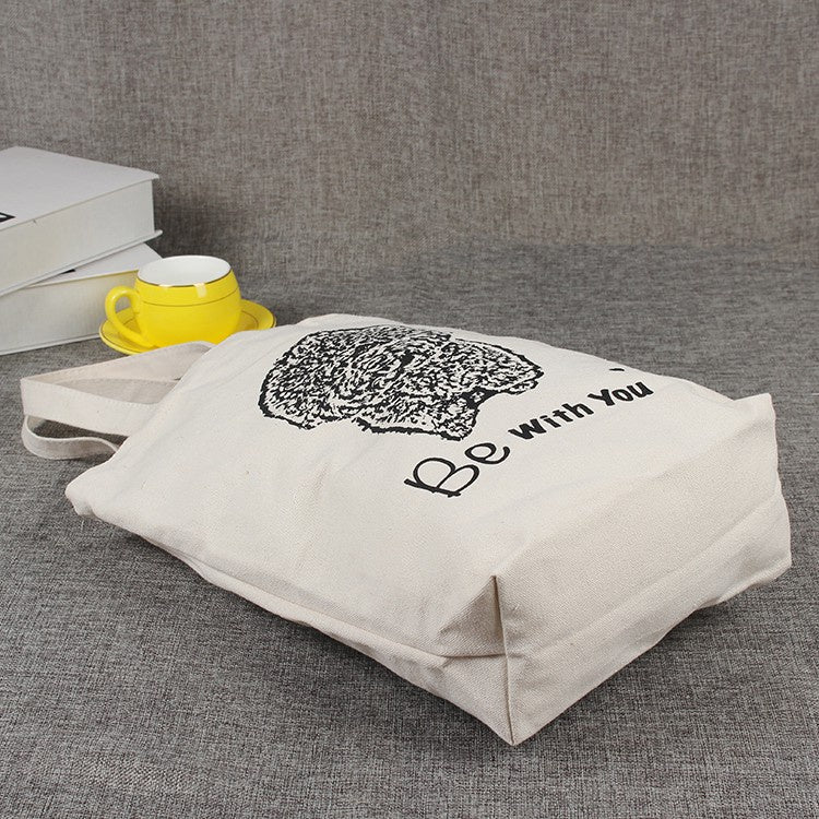 【Professional Customization】Canvas Cotton Bag Company Enterprise Activity Promotion Advertisement Supermarket Shopping Mall Shopping Bag Printable Logo Manufacturers Customized Various Sizes and Styles(minimum 50pcs)