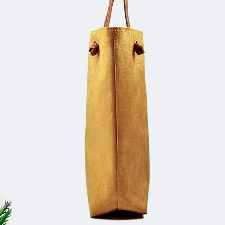 【Professional Customization】Waterproof Dupont Paper Tote Bag Friendly Leisure Shopping Bags, Washable and Tearable Kraft Paper BagPrintable Logo Manufacturers Customized Various Sizes and Styles(minimum 50pcs)