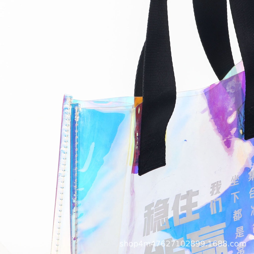 【Professional Customization】PVC Shooter Bag Transparent Zipper Hand-held Self-sealed Bag Plastic Dust-proof Cosmetics Shopping Bag Wholesale Printable Logo Manufacturers Customized Various Sizes and Styles(minimum 50pcs)