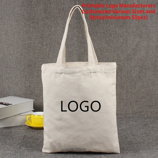 【Professional Customization】Canvas Cotton Bag Company Enterprise Activities Product Promotion Advertisement Toy Kit Printable Logo Manufacturers Customized Various Sizes and Styles(minimum 50pcs)