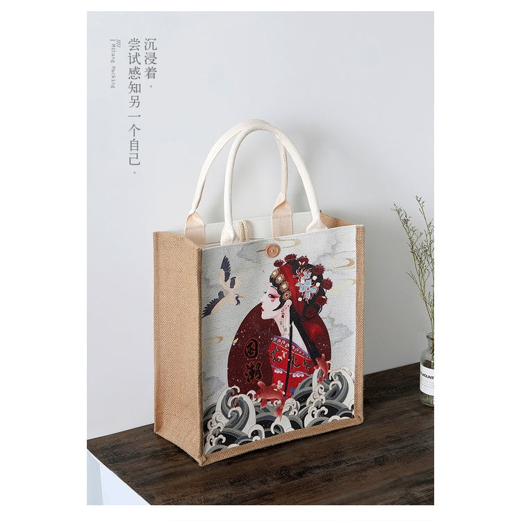 【Professional Customization】Custom Logo Canvas Bag Printing Shopping Work Canvas Bag Women's One Shoulder Hand Carry Linen Bag Hand Bag In StockPrintable Logo Manufacturers Customized Various Sizes and Styles(minimum 50pcs)