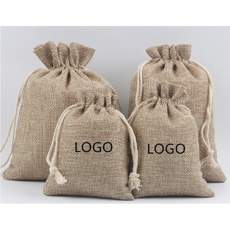 【Professional Customization】Jewelry Bag Storage Bag Bundle Pocket Drawstring Brocade Bag Stationery Linen Bag Tea Cup Leaf Potato Antique Bag Printable Logo Manufacturers Customized Various Sizes and Styles(minimum 50pcs)