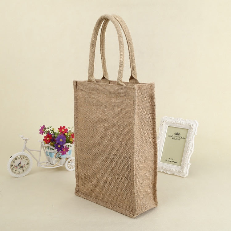 【Professional Customization】Custom Load-bearing Shopping Gift Linen Bag Jute Rice Hand-held Jute BagPrintable Logo Manufacturers Customized Various Sizes and Styles(minimum 50pcs)