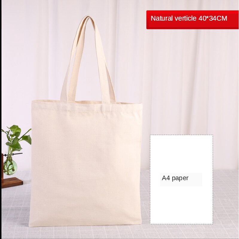 【Professional Customization】Training Class Canvas Bag Cotton Bag Canvas Bag Bag Bag Student Portable Shopping Environmental Protection Bag Printable Logo Manufacturers Customized Various Sizes and Styles(minimum 50pcs)