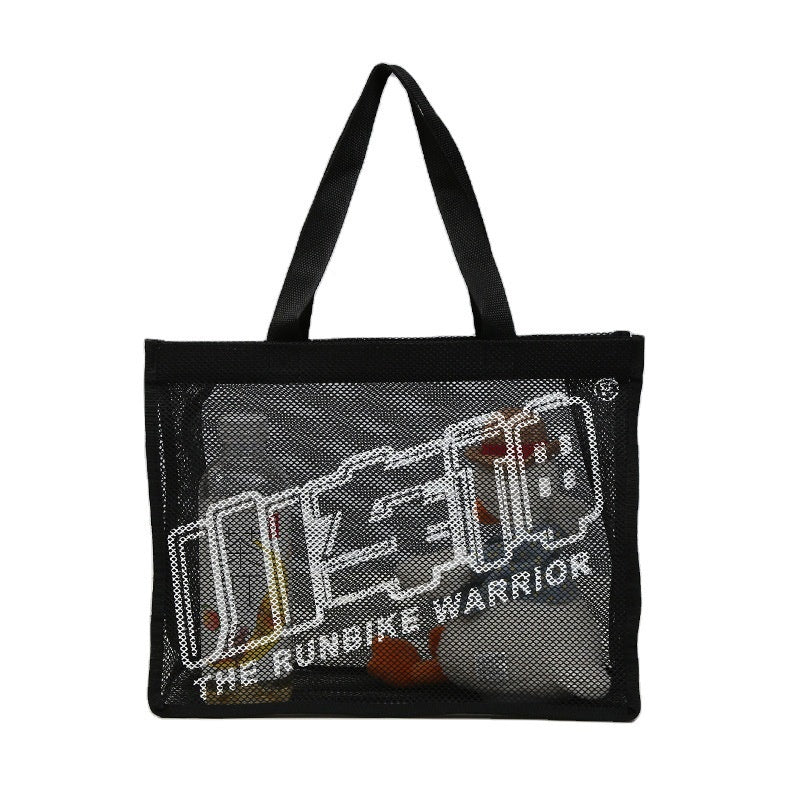 【Professional Customization】Transparent Sand Bags Custom Nylon Mesh Portable Shopping Bags Beach Travel BagPrintable Logo Manufacturers Customized Various Sizes and Styles(minimum 50pcs)