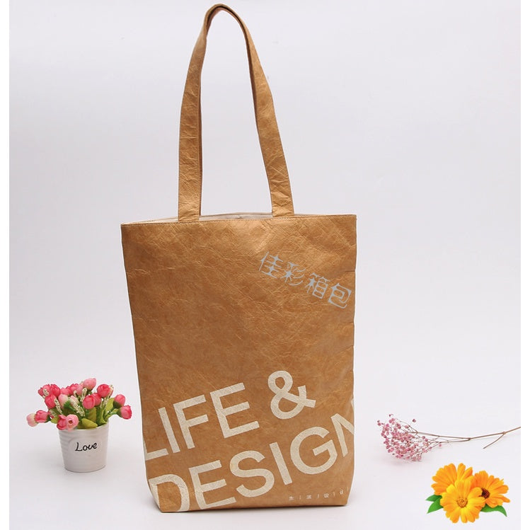 【Professional Customization】DuPont Paper Bag Krake Paper Bag Custom-made Waterproof Tear-resistant Paper Bag DuPont Paper BagPrintable Logo Manufacturers Customized Various Sizes and Styles(minimum 50pcs)