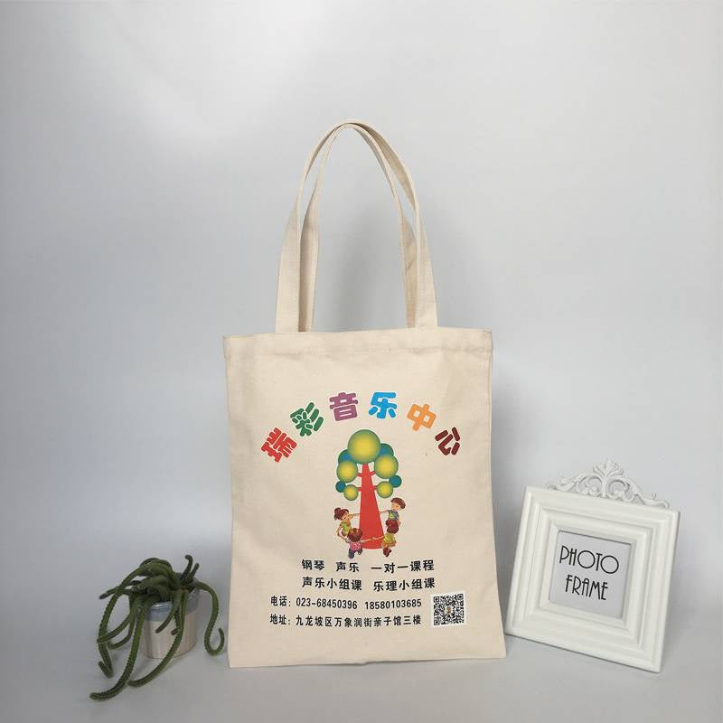 【Professional Customization】Canvas Bag Blank Bag Black Hand-held Cotton Bag Green Shopping Bag Promotional Bag Printable Logo Manufacturers Customized Various Sizes and Styles(minimum 50pcs)