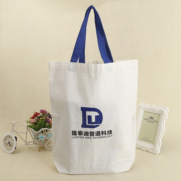 【Professional Customization】New Cotton Can Be Printed Logo Handbag Custom Packaging Cotton Shopping BagPrintable Logo Manufacturers Customized Various Sizes and Styles(minimum 50pcs)