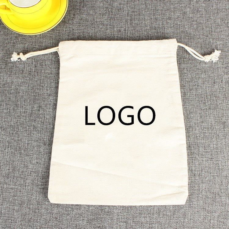 【Professional Customization】Cotton Bag Drawstring Bag Storage Bag Canvas Bag Bundle Bag Wedding Candy Cosmetic Finishing Bag Printable Logo Manufacturers Customized Various Sizes and Styles(minimum 50pcs)