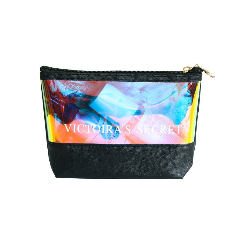 【Professional Customization】Transparent Bag PVC Bag Custom Laser Bag Portable Travel Wash Bag Dazzling Laser TPU Makeup Bag Cosmetics BagPrintable Logo Manufacturers Customized Various Sizes and Styles(minimum 50pcs)