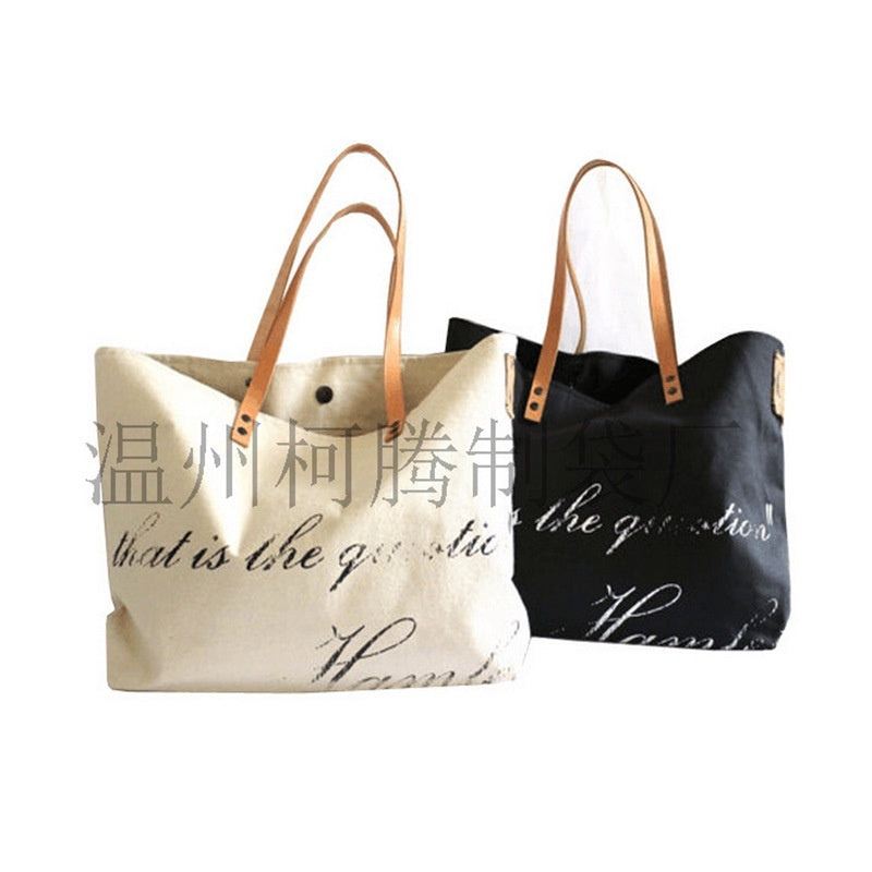 【Professional Customization】Canvas Handbag Linen Shopping Gift Packaging Willow Nail Leather Cotton Bag CustomPrintable Logo Manufacturers Customized Various Sizes and Styles(minimum 50pcs)