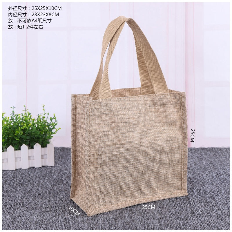 【Professional Customization】Canvas Bags Women's Linen Handbags Linen Shopping Bags Single Shoulder Large Capacity Handbags Korean Canvas Printable Logo Manufacturers Customized Various Sizes and Styles(minimum 50pcs)