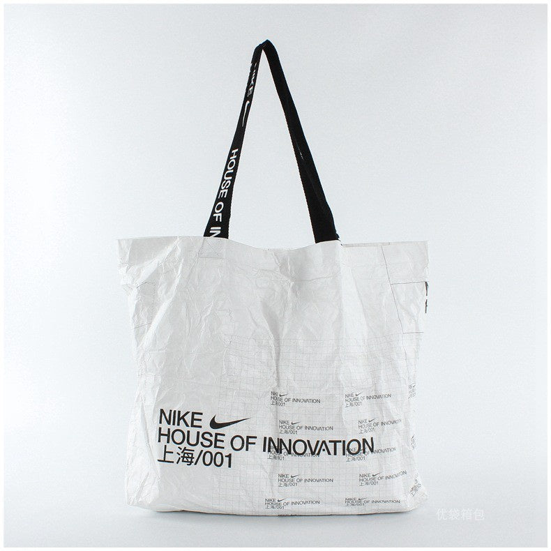 【Professional Customization】Custom Washing Rubbings DuPont Paper Bag Custom Tyvek Teweiqiang Large Capacity Shopping Bag Printable Logo Manufacturers Customized Various Sizes and Styles(minimum 50pcs)