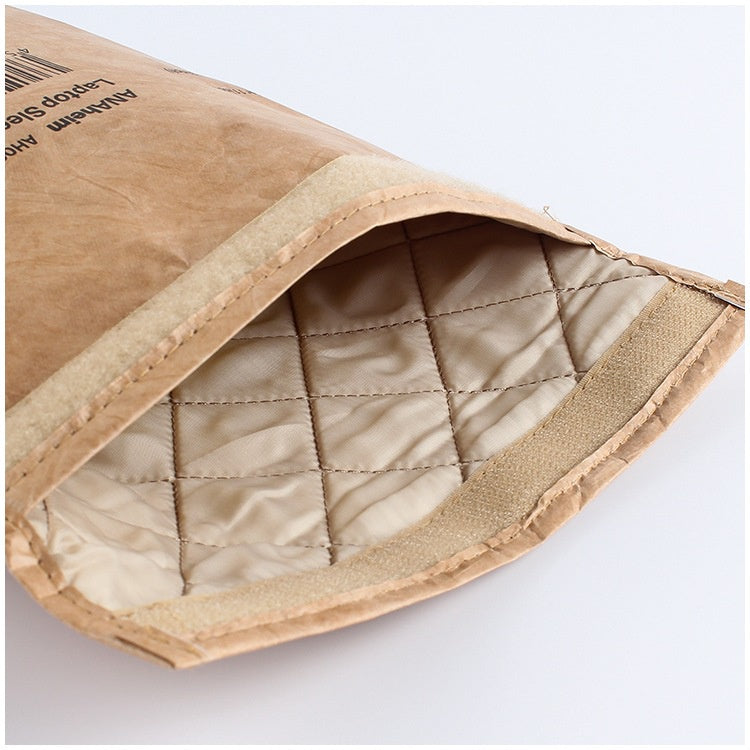 【Professional Customization】Factory  Self-styled Magic Paste File Bag Information Bag Can Be Washed Kraft Paper BagPrintable Logo Manufacturers Customized Various Sizes and Styles(minimum 50pcs)