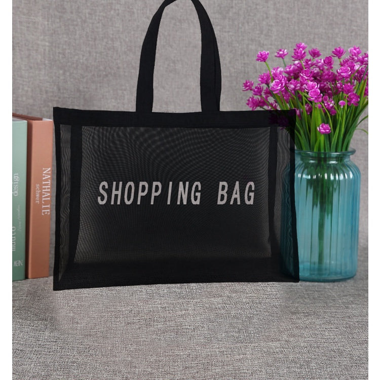 【Professional Customization】Custom-made Casual Beach Bag Mesh One-shoulder Shopping Bag Bath Bag Fashion Mesh One-shoulder BagPrintable Logo Manufacturers Customized Various Sizes and Styles(minimum 50pcs)