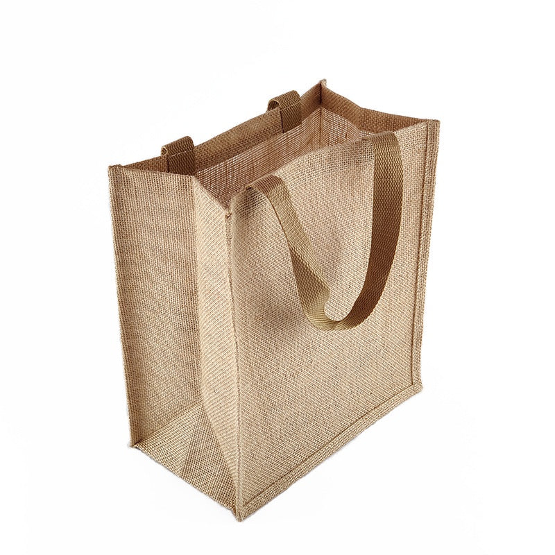 【Professional Customization】Manufacturers Custom Jute Bag Linen Handbag Custom Logo Gift Packaging Retro Small Sack Mulch Linen Bag Wholesale Printable Logo Manufacturers Customized Various Sizes and Styles(minimum 50pcs)