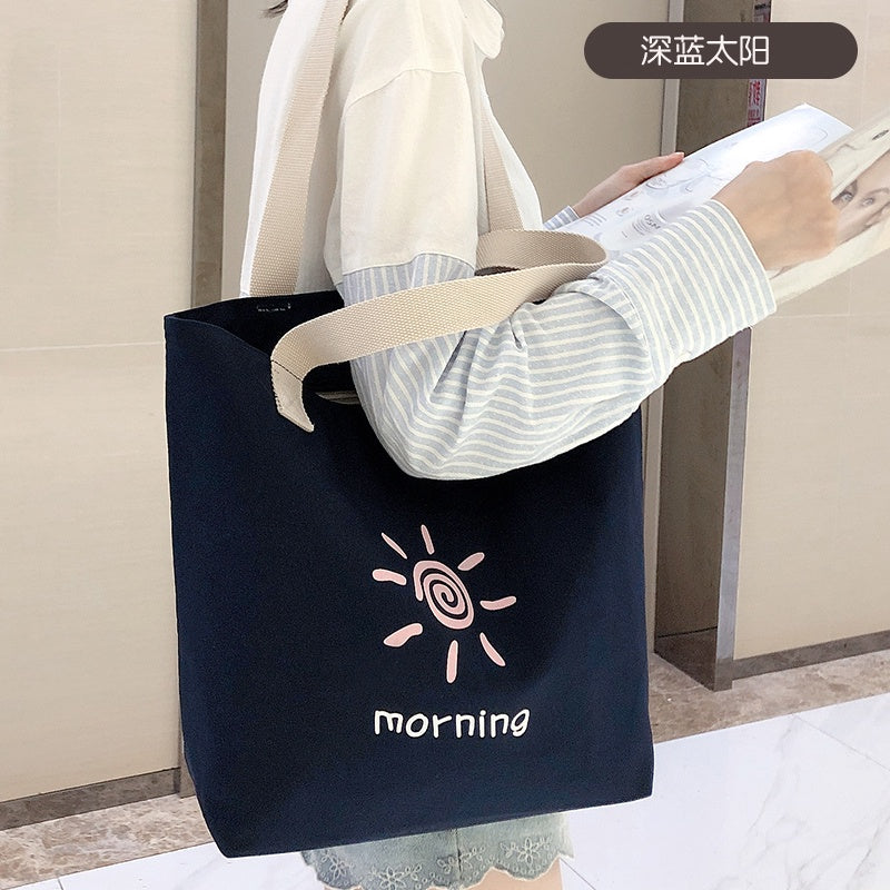 【Professional Customization】Lovely Canvas Bag Women's Single Shoulder Fashion Office Messenger Bag Printable Logo Manufacturers Customized Various Sizes and Styles(minimum 50pcs)