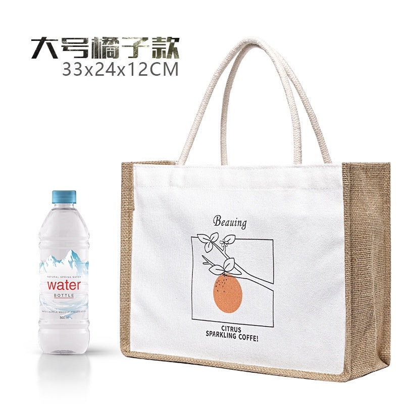 【Professional Customization】Canvas Bag Spot Cotton Tote Bag Japanese Shopping Bag Linen Bag Gift Cartoon Logo Custom Canvas BagPrintable Logo Manufacturers Customized Various Sizes and Styles(minimum 50pcs)