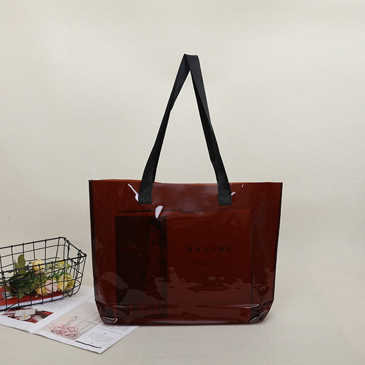 【Professional Customization】Network Red Envelope Pvc Handbag Advertising Bag Jelly Bag Promotion Gift Bag Environmental Protection Shopping Bag Printable Logo Manufacturers Customized Various Sizes and Styles(minimum 50pcs)